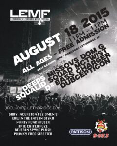 Poster for a music event