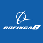 Blue 'boeinga8' logo